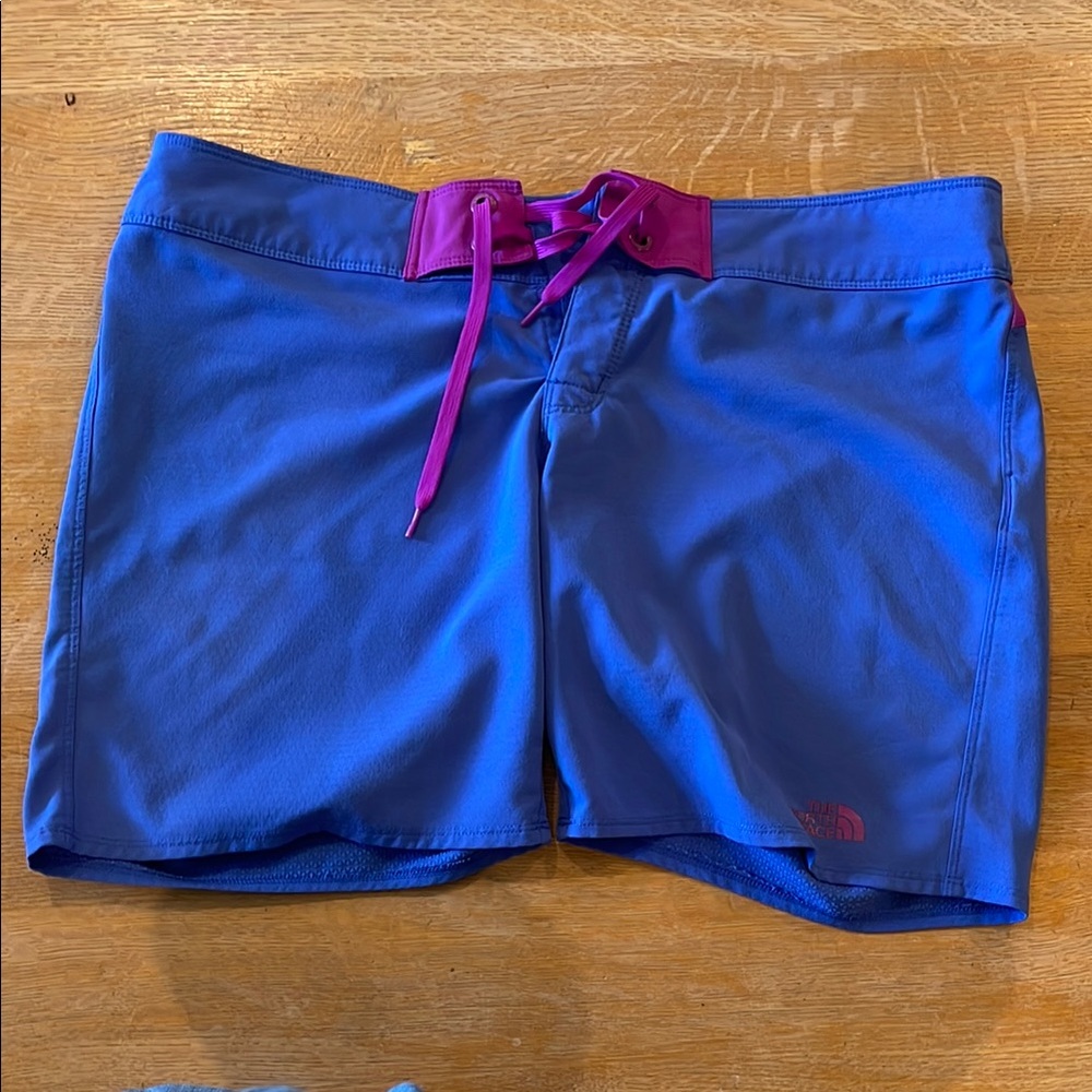 The North Face Blue and Pink Women's Shorts